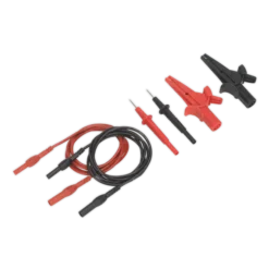 Sealey TATL Automotive Test Lead & Crocodile Clip Set 6pc -Home Tools And Supplies Store tatl pic2