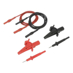 Sealey TATL Automotive Test Lead & Crocodile Clip Set 6pc -Home Tools And Supplies Store tatl pic3