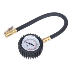 Sealey TST/PG6 Tyre Pressure Gauge With Clip-On Chuck 0-7bar(0-100psi)