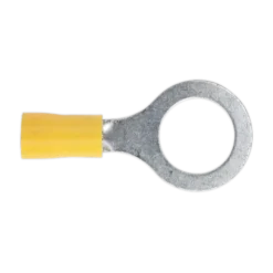 Sealey YT17 Easy-Entry Ring Terminal Ø13mm (1/2") Yellow Pack Of 100