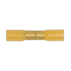 Sealey YTSB50 Heat Shrink Butt Connector Terminal Ø6.8mm Yellow Pack Of 50